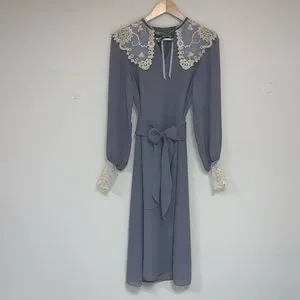 Vintage | Dresses | Vintage Prairie Cottagecore Womens Old Fashioned Dress  Long Sleeve Flapper | Poshmark